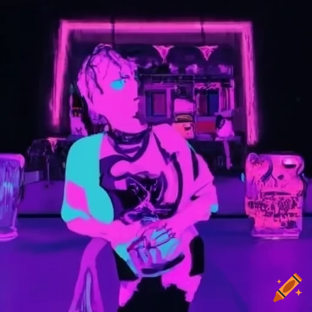 Late-night lo-fi vaporwave cattle auction
