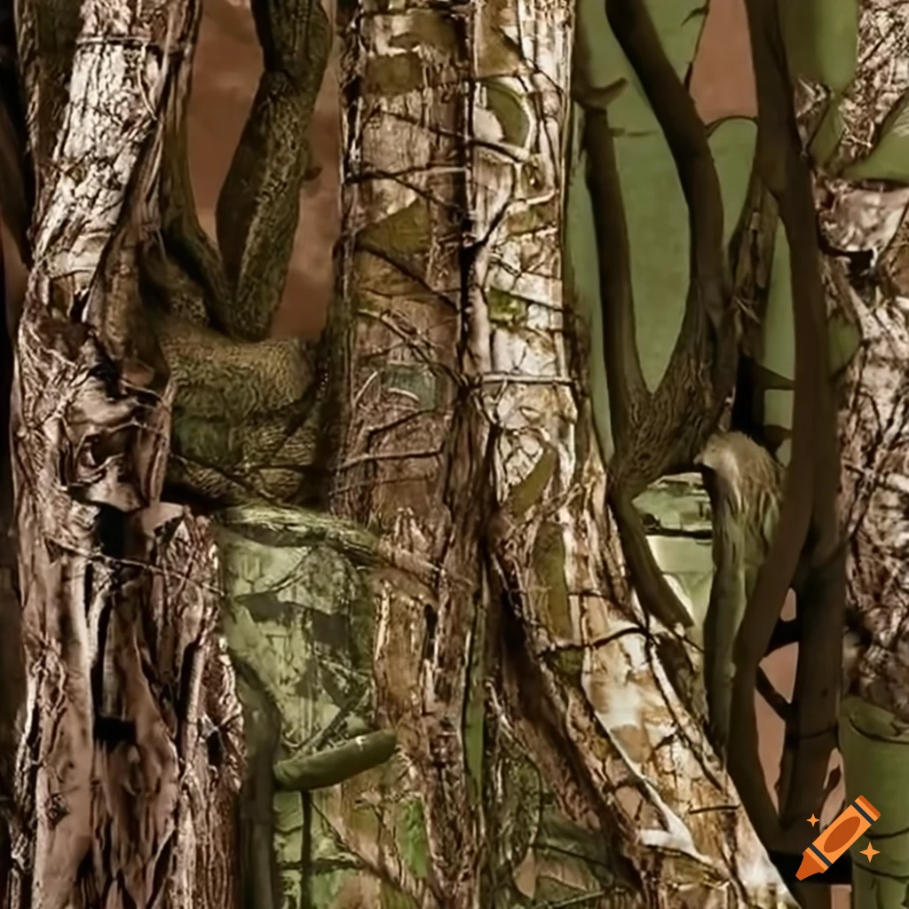 Intricately designed Realtree camouflage pattern for outdoor use