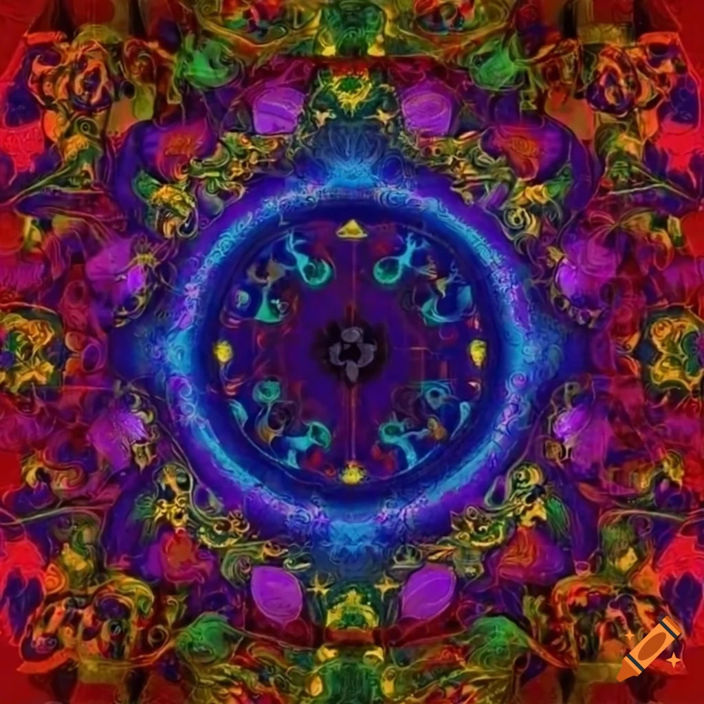 Symmetrical decorative medieval elements with an alchemical touch on white background