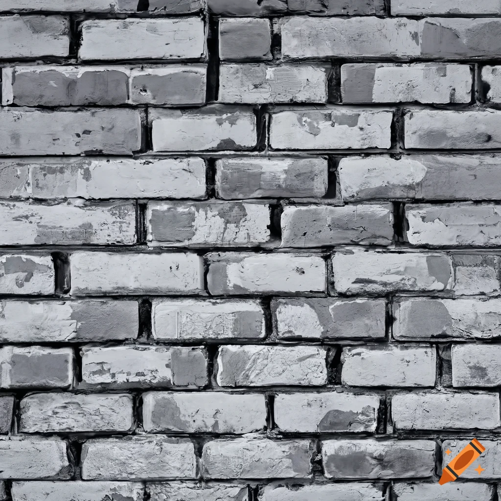 Grey and white brick wall texture