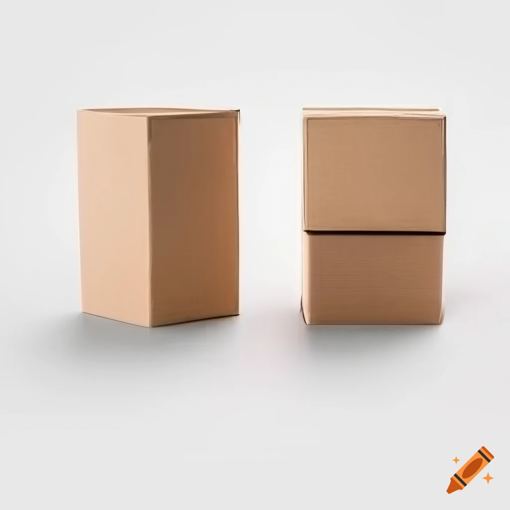 Closely detailed mockup of various boxes