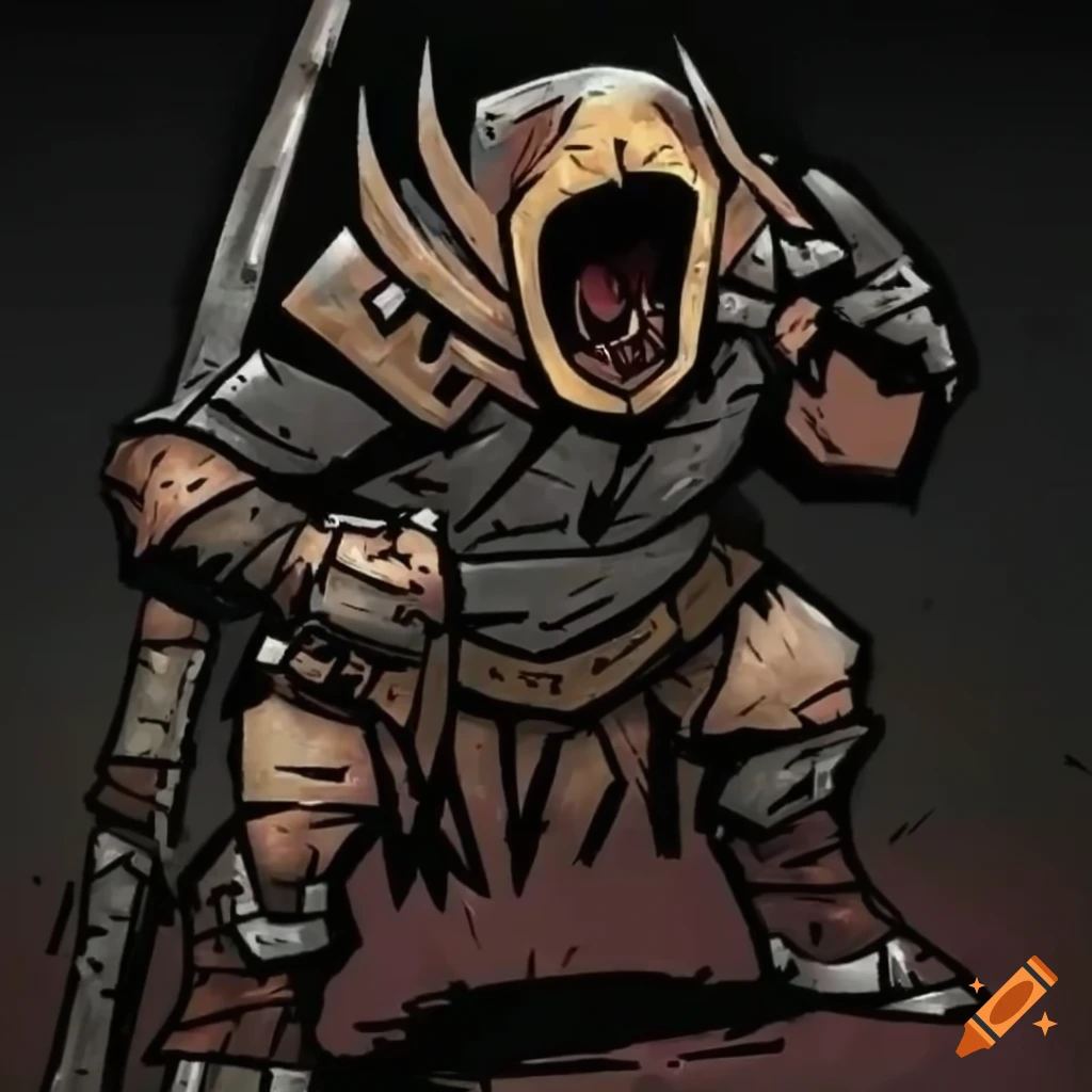 Mole-human hybrid character from Darkest Dungeon game
