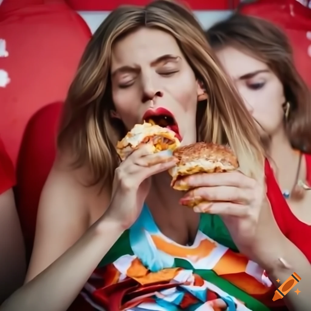 Stadium crowd enjoying junk food during the Olympics in 4K resolution