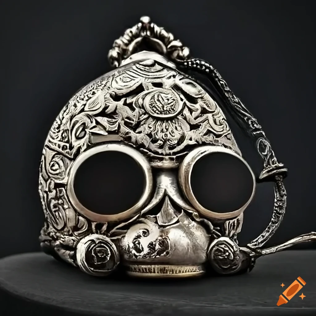 Antique Masonic engraved silver haunted htc vibe headset