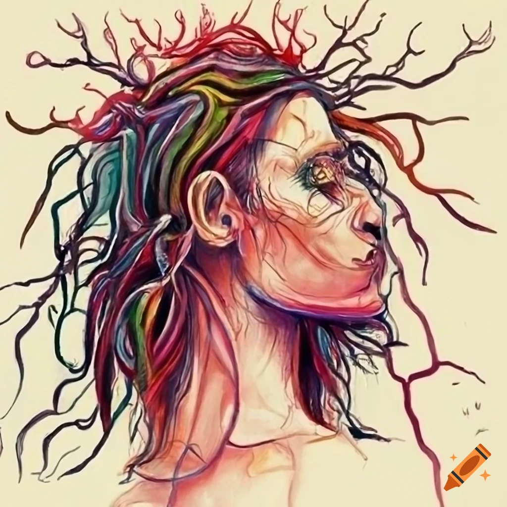 Drawings depicting schizophrenia