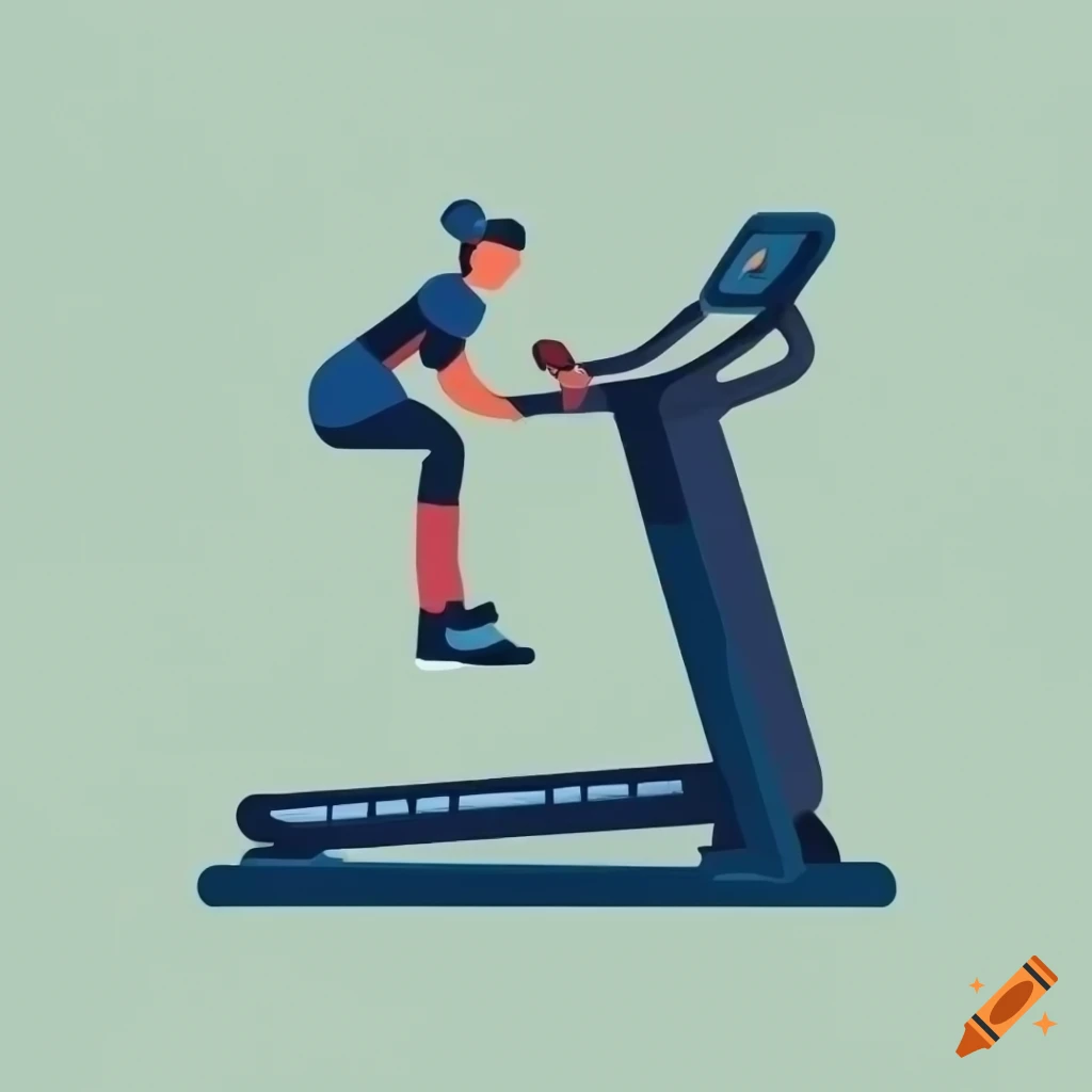 Illustration of fitness equipment icons for a gym setup