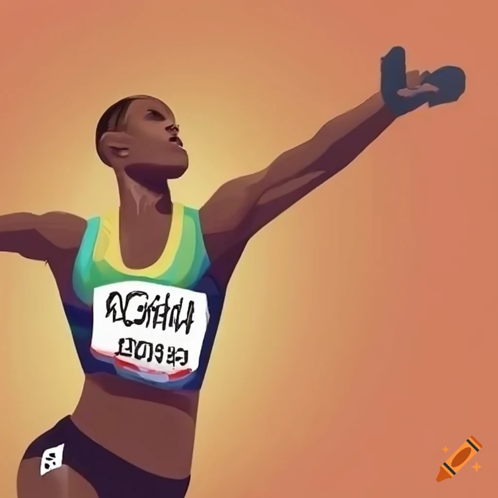 Illustration of the 2024 Olympic Games relay race
