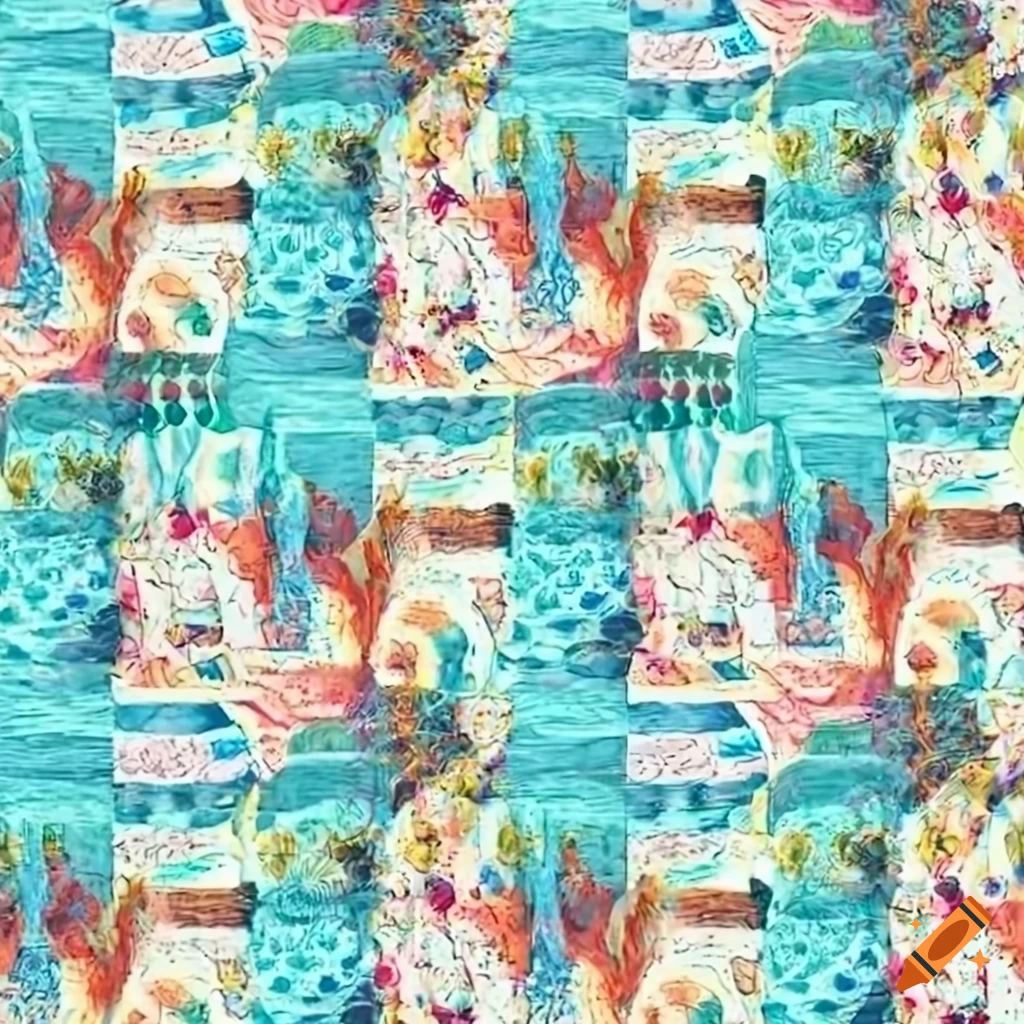 Seamless digital textile design layout
