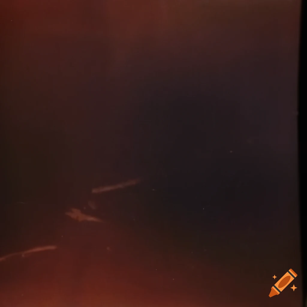 Vintage polaroid autochrome vinyl photo film in darkness