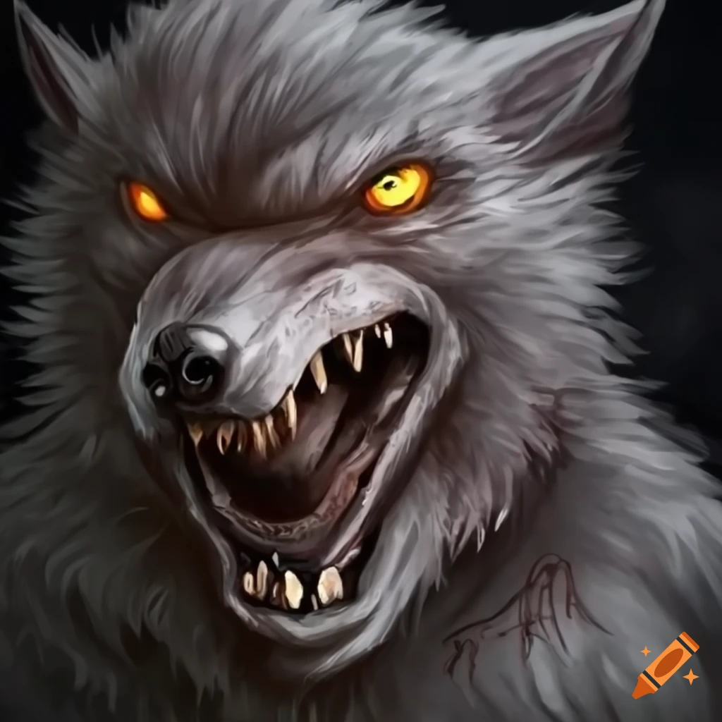 Bloodborne werewolf with a happy smile