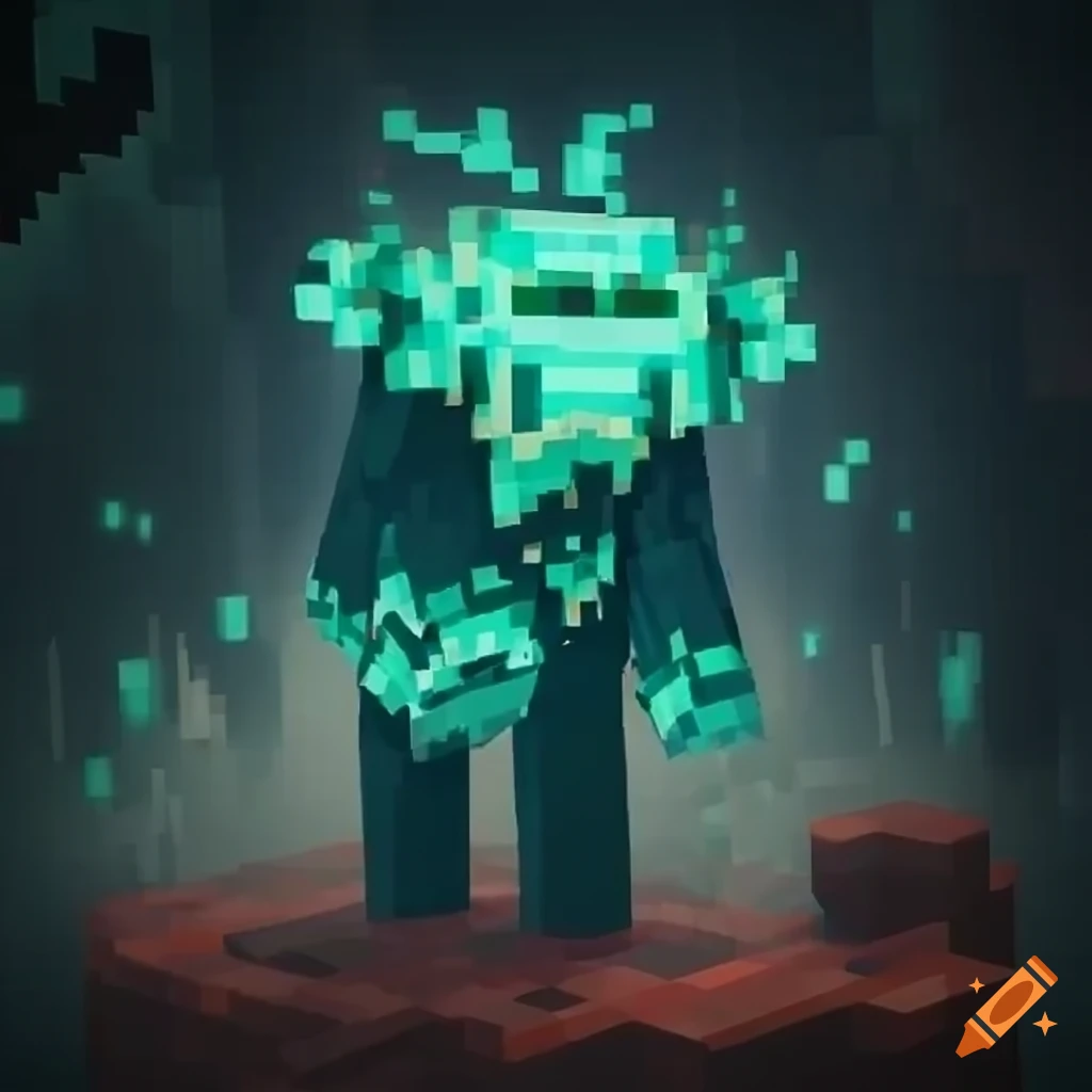 Minecraft warden in the Nether