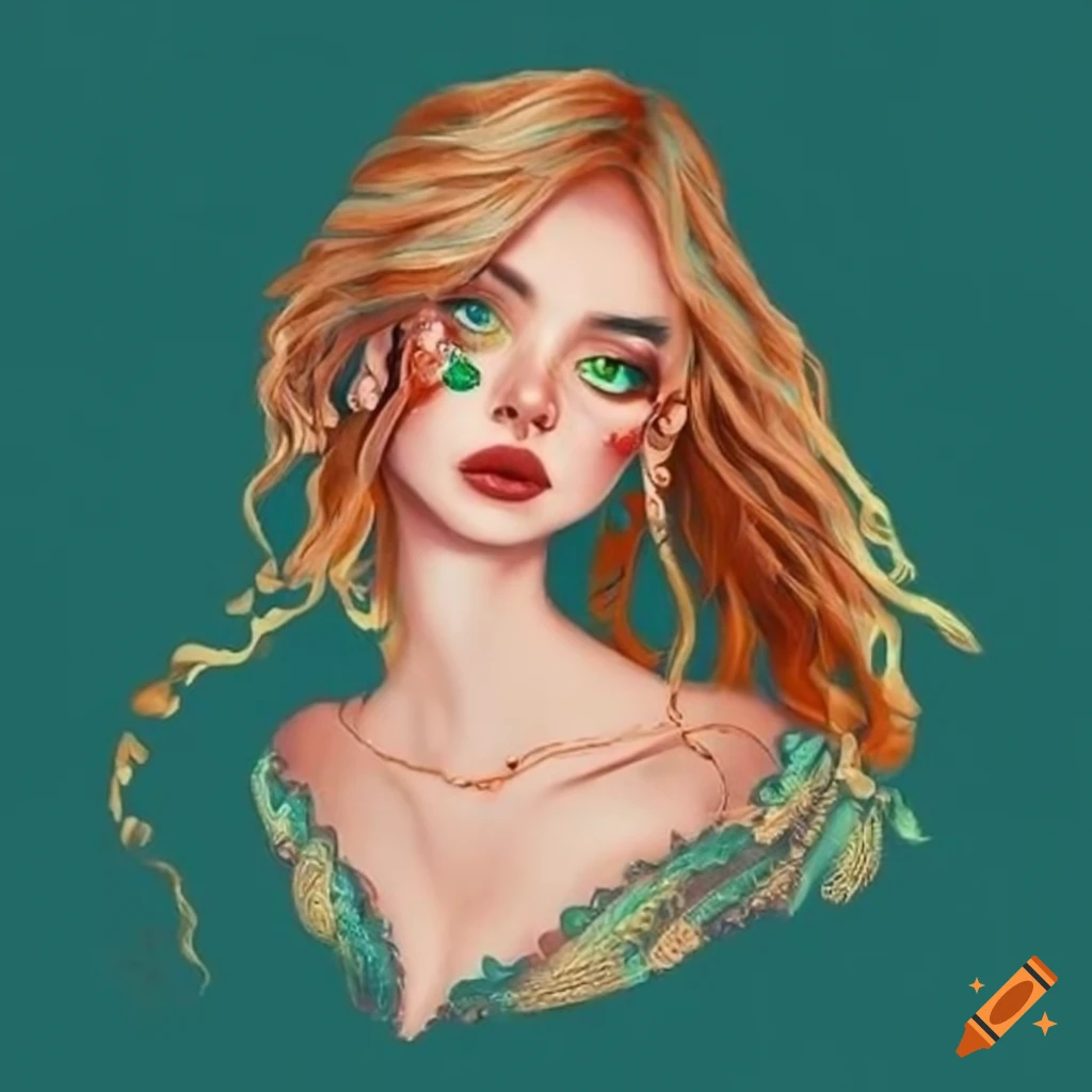 Female in a bohemian sprite outfit