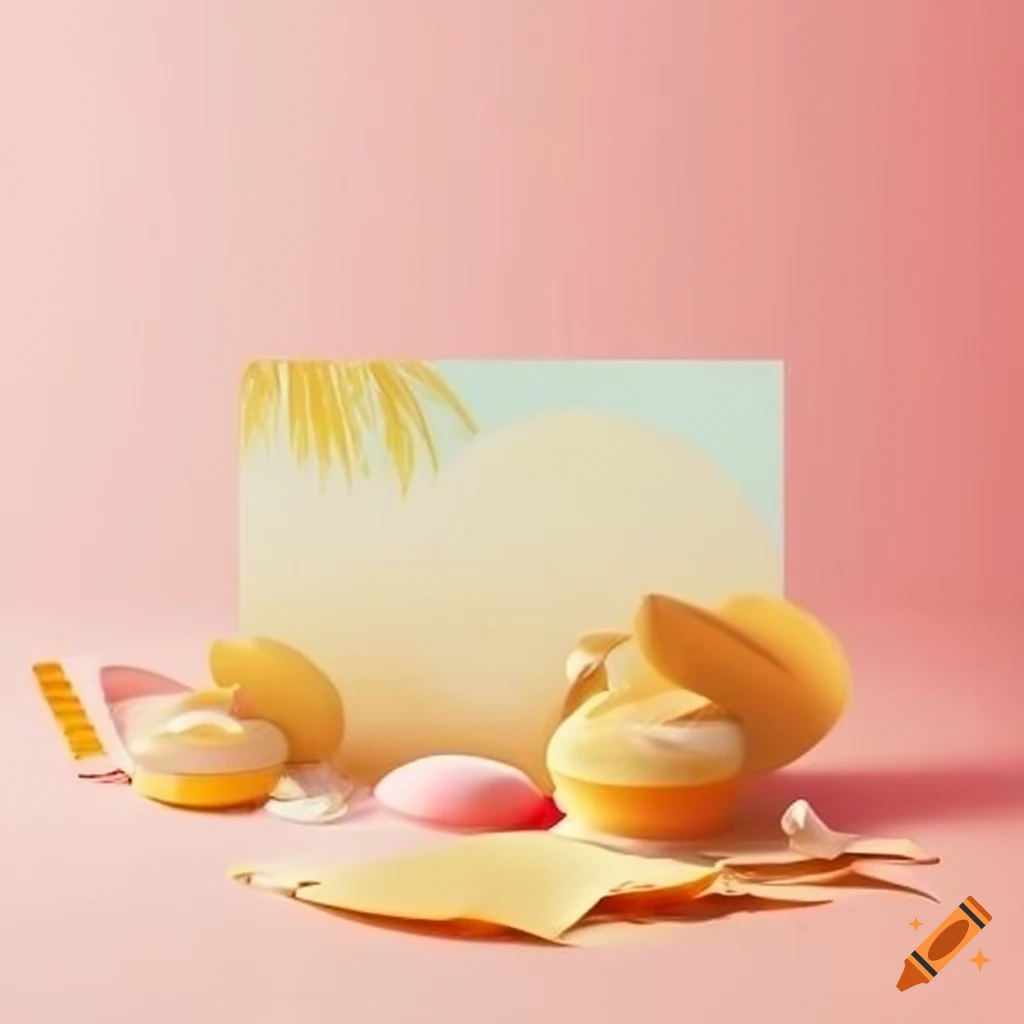 Classic wedding invitation with pink and yellow beach theme