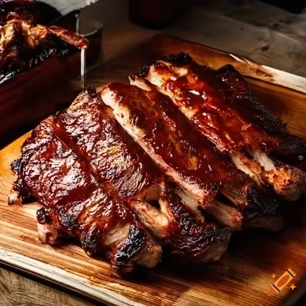 Roast Ribs with Barbecue Sauce
