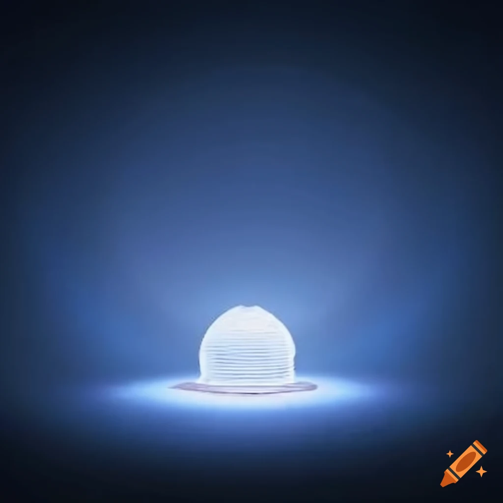 Dome of pure energy surrounded by white light strings