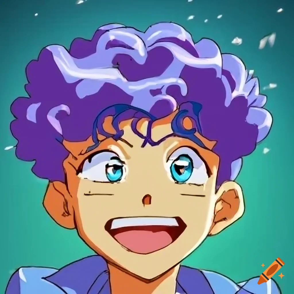 Energetic 90's anime character inspired by Knights of the Zodiac with bright colors