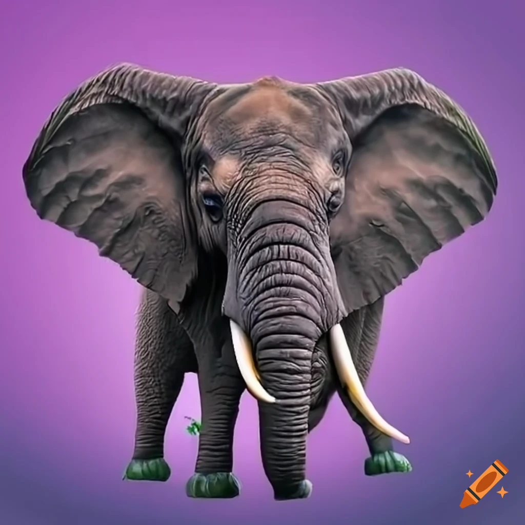 Angry elephant