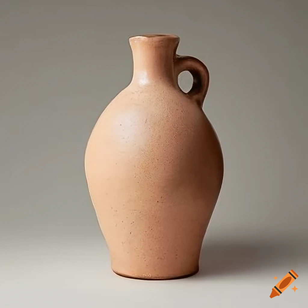 Salt glazed clay jug