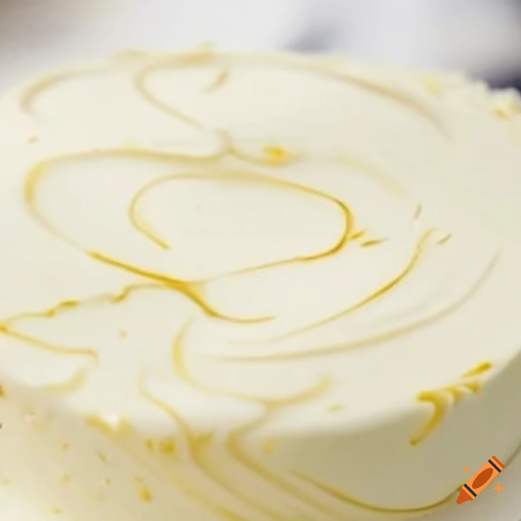 White cake with sparkle swirl