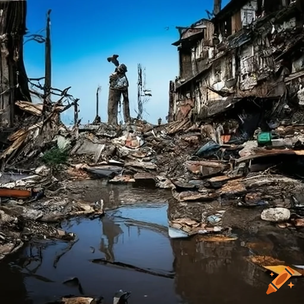 Realistic depiction of a world in collapse during the early 21st ...