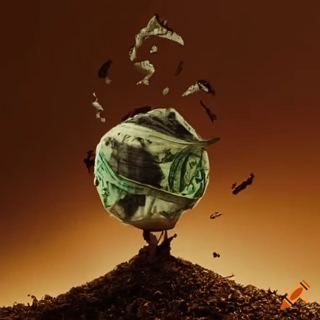 Pile of dirt and money