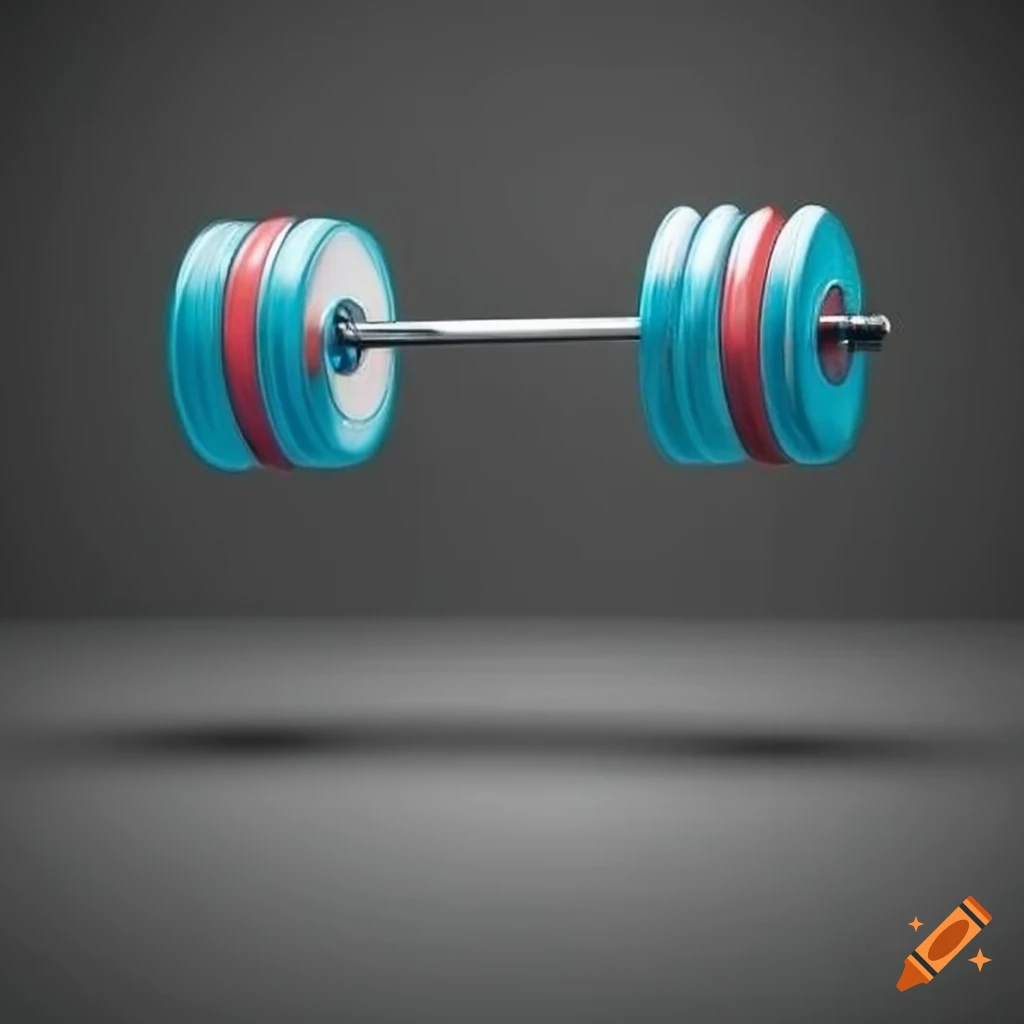 Contrast image of a barbell