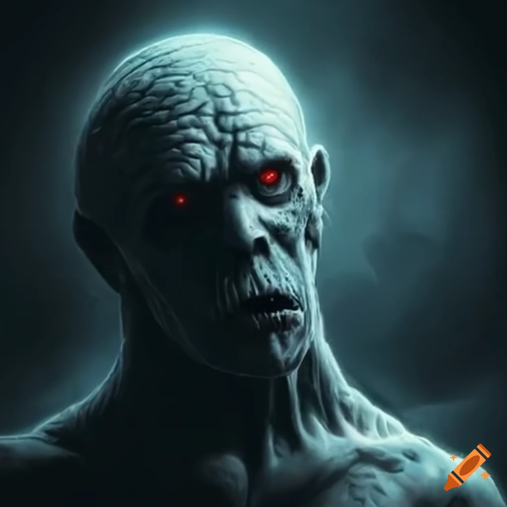 Scary mountain legend in a dark setting
