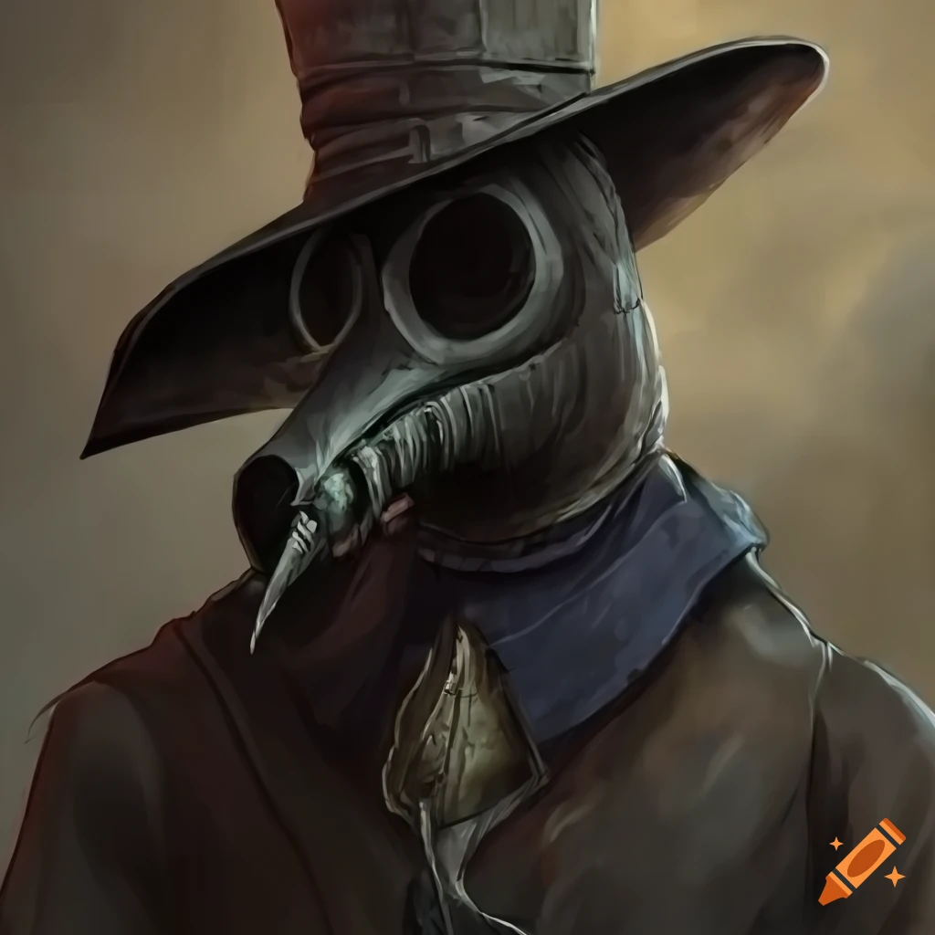 Cowboy plague doctor with Bloodborne style