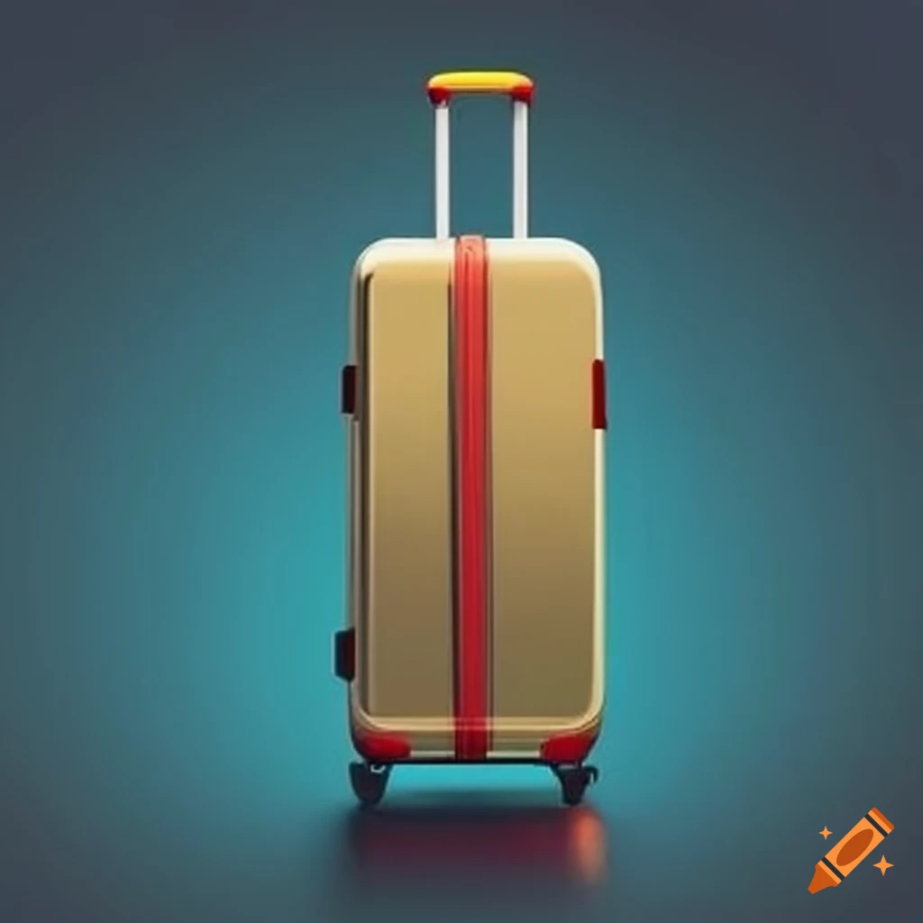 Luggage scale weighing a travel bag