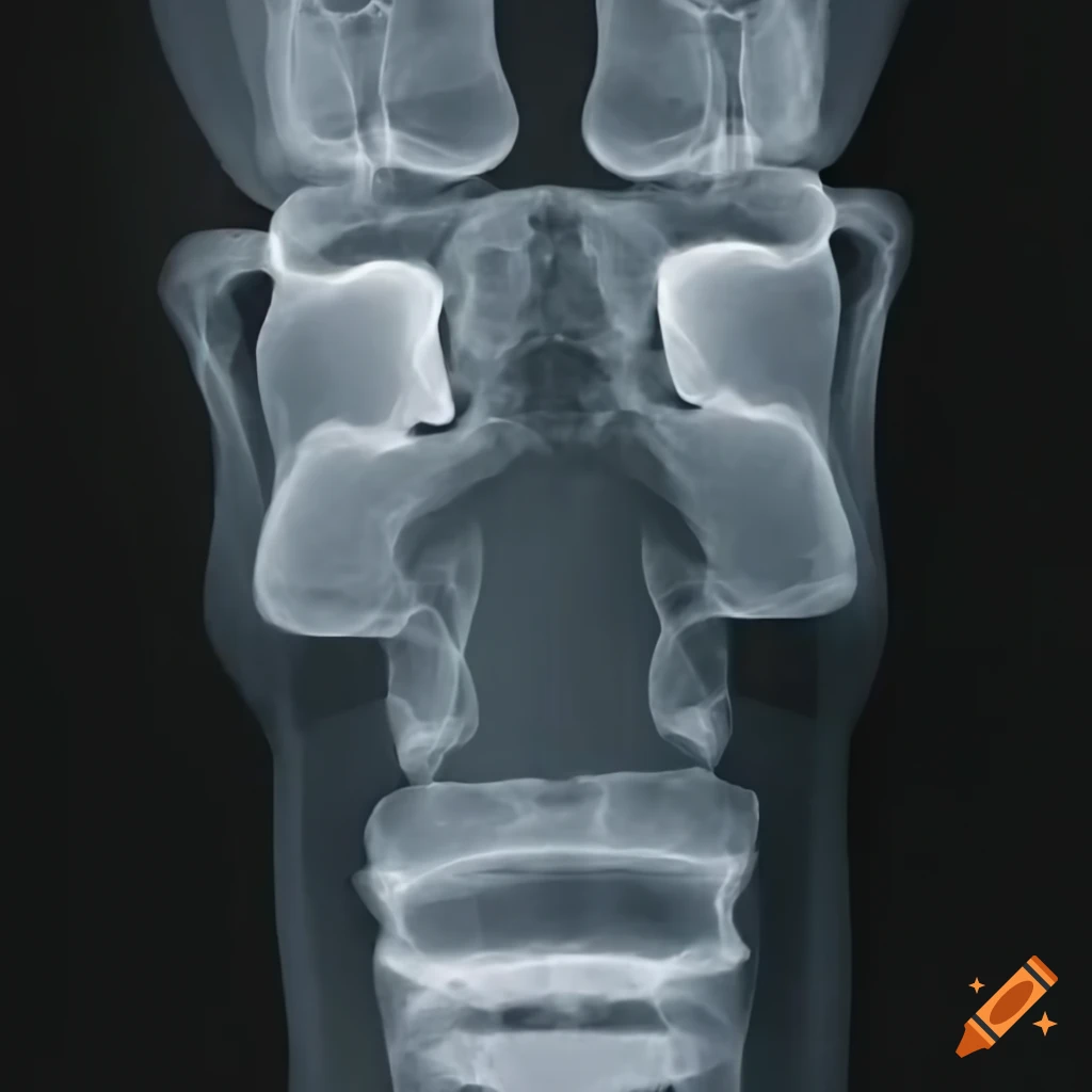 X-ray of a moai statue