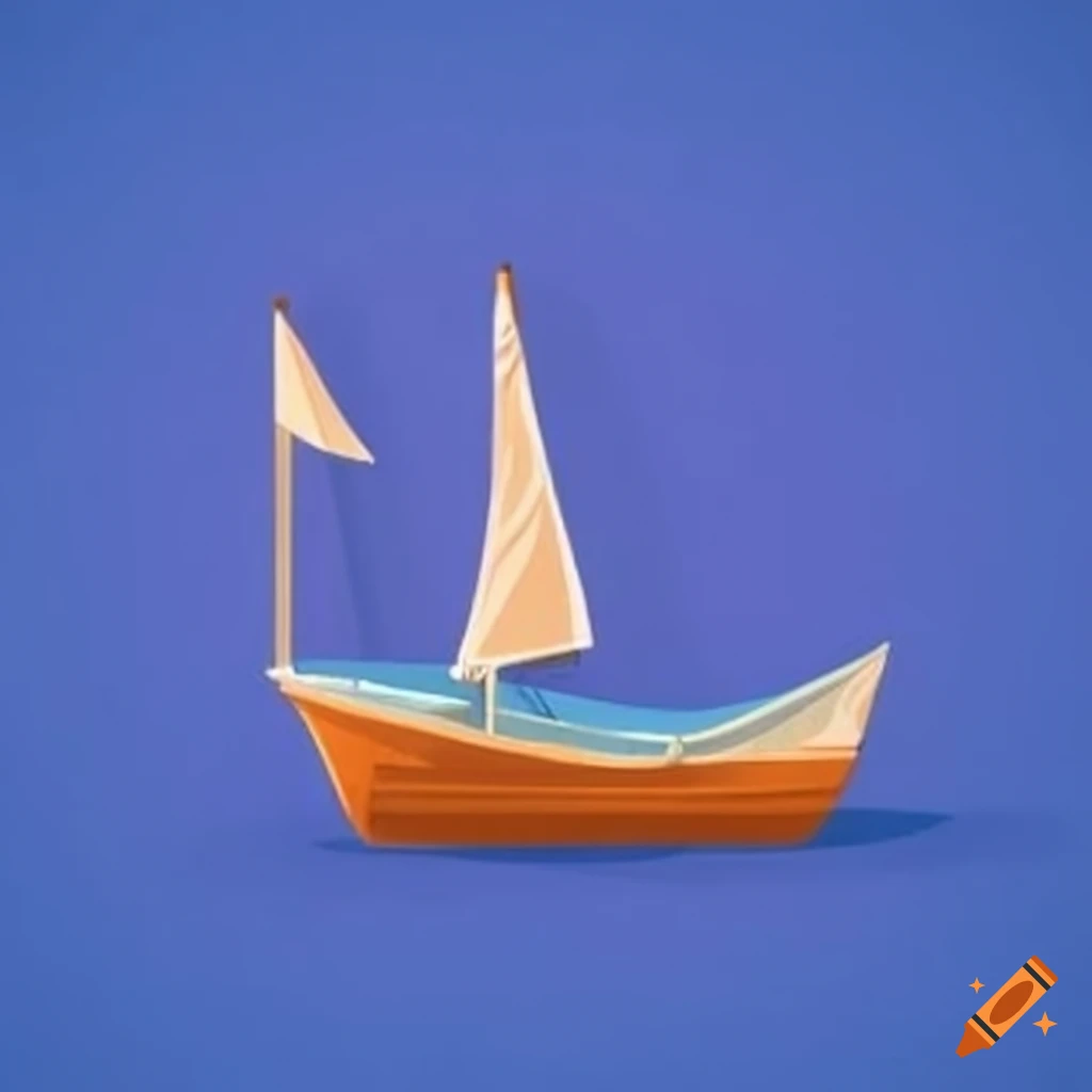 Boat crafted from pillows