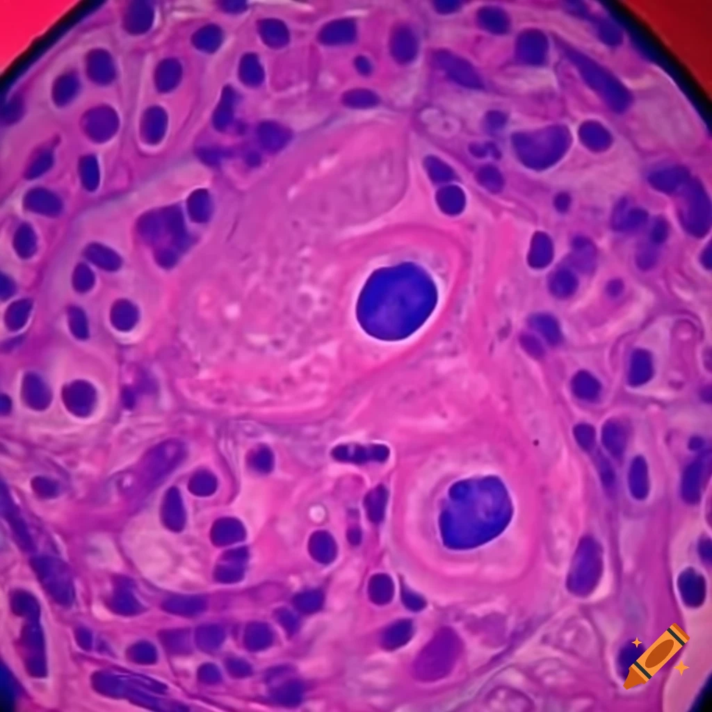 Microscopic slides of human buccal epithelial cells with Giemsa stain