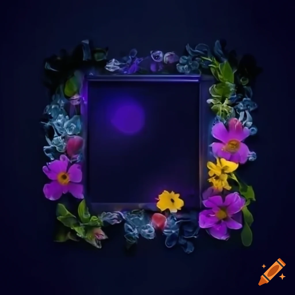 Bright flowers surrounding a vial of dark liquid