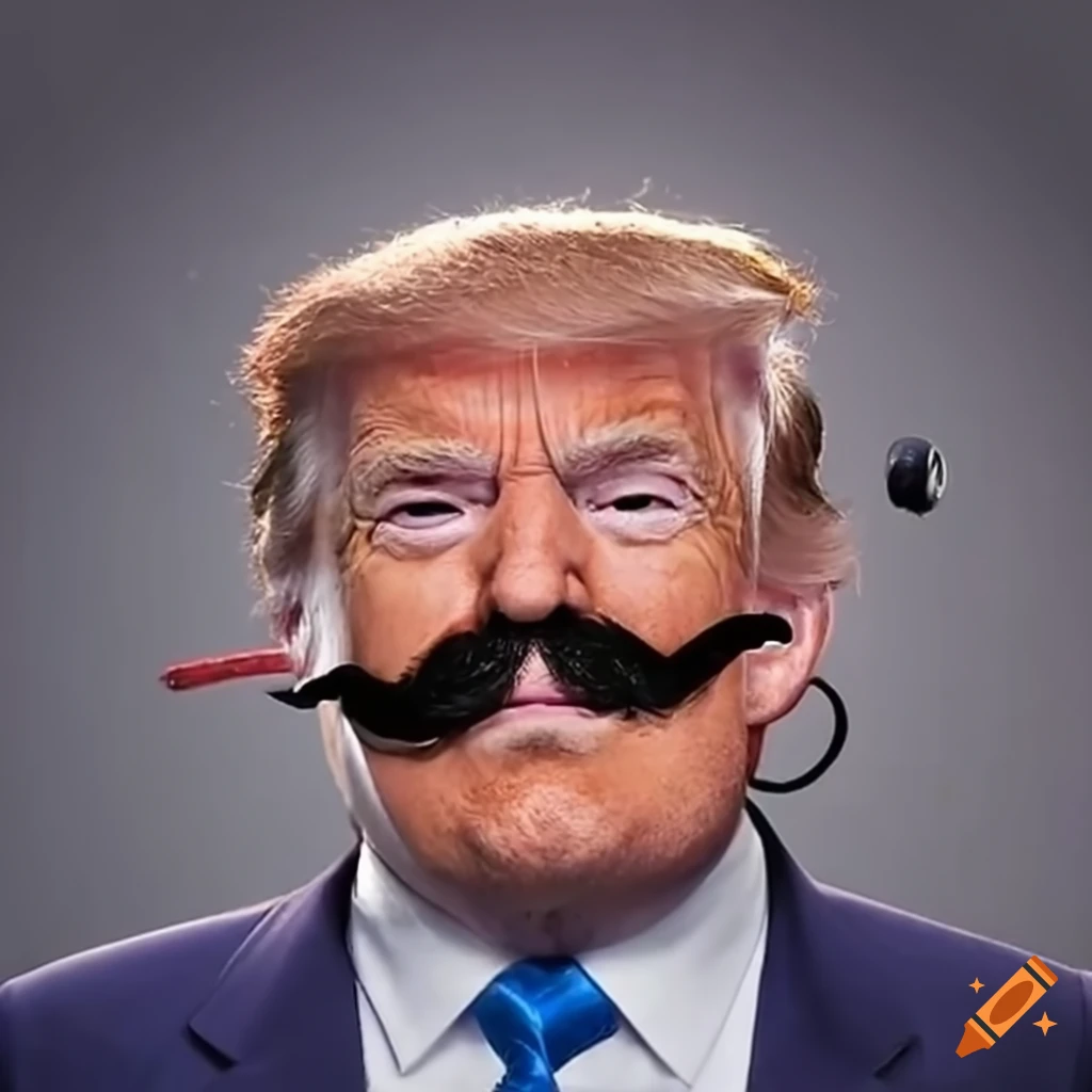 Satirical depiction of a Mexican competitor with handlebar mustache at the Olympics