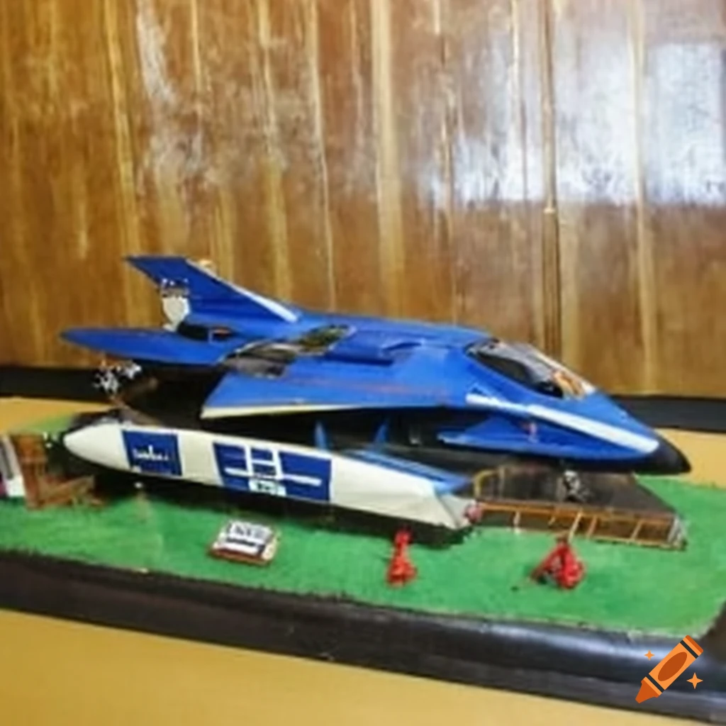 Spaceship race in a diorama setting inspired by F-Zero