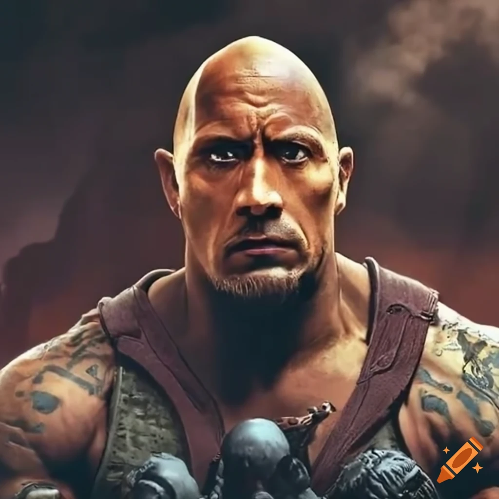 The Rock leading in combat against darkness