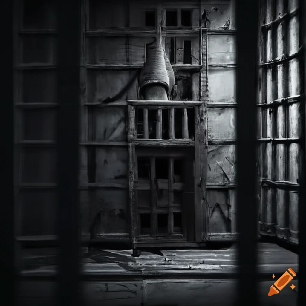 Dark creepy jail cells