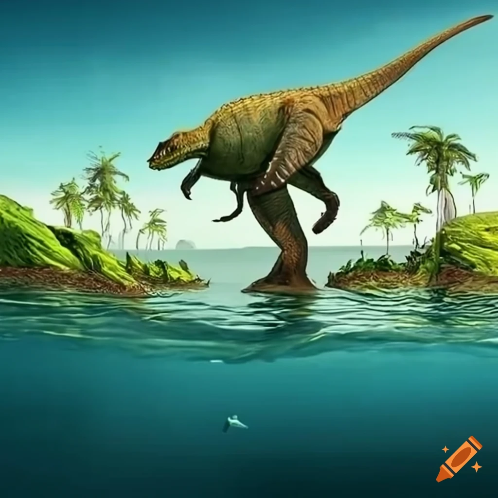 Island with seven dinosaur-filled biomes