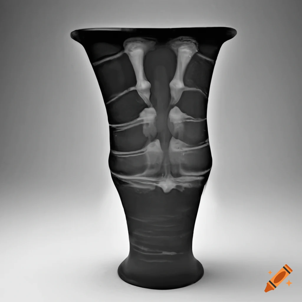 Mycenaean prehistorical vase with black microbiological glaze on white background