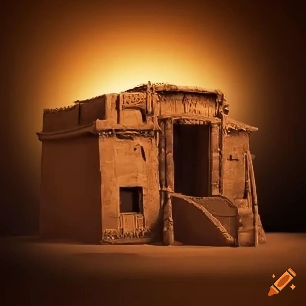 Ancient Egyptian village house
