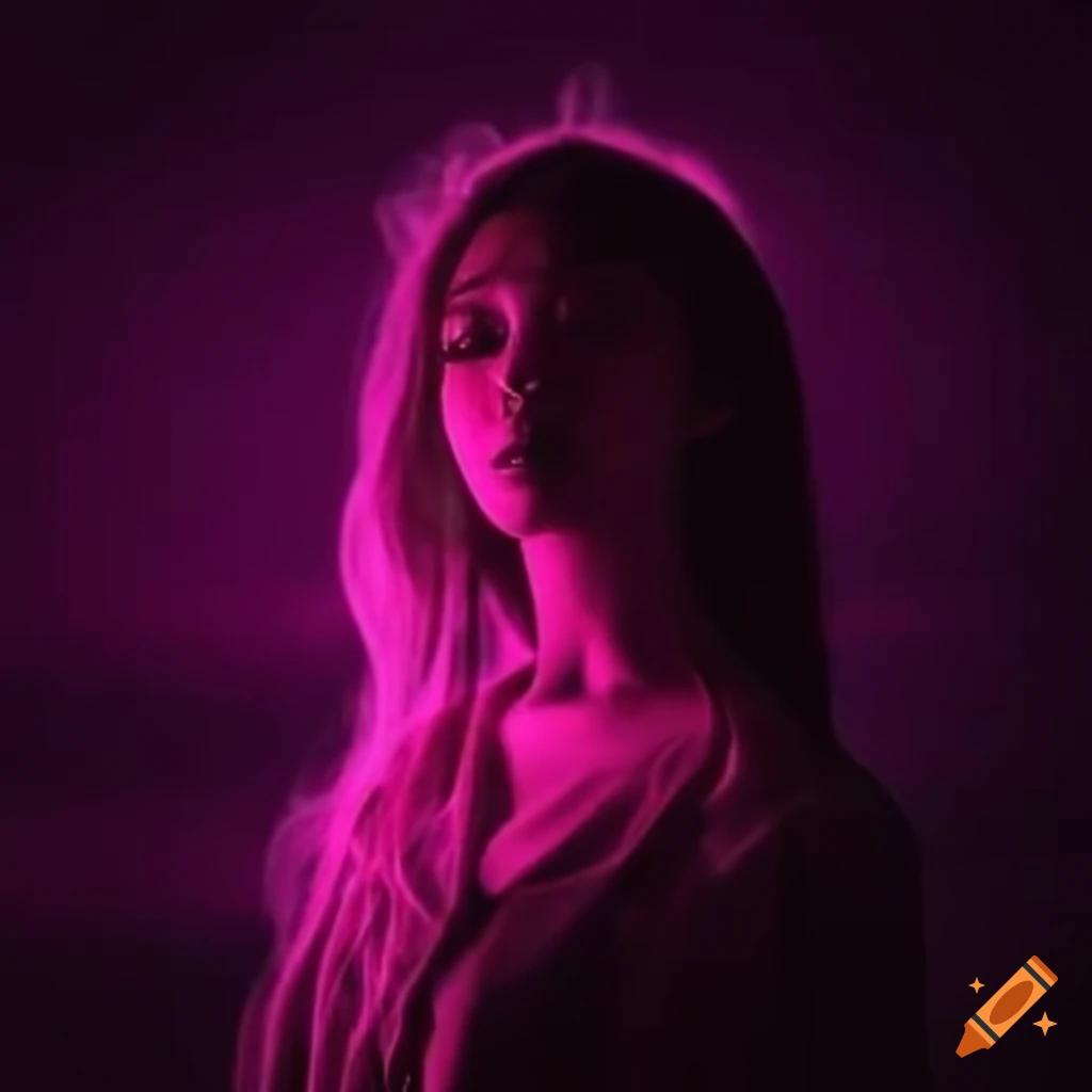 Cute dark pink music artist profile picture