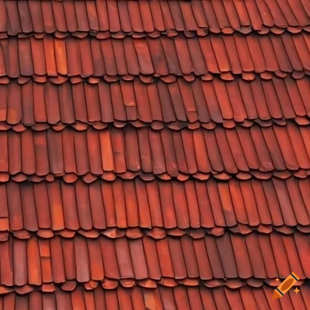 Red roof tiles texture