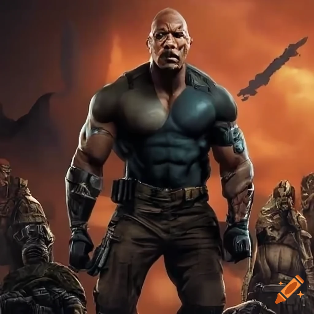 The Rock leading in combat against darkness