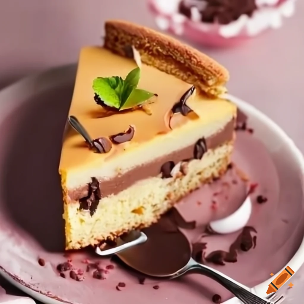 Cheesecake with chocolate and guava pulp