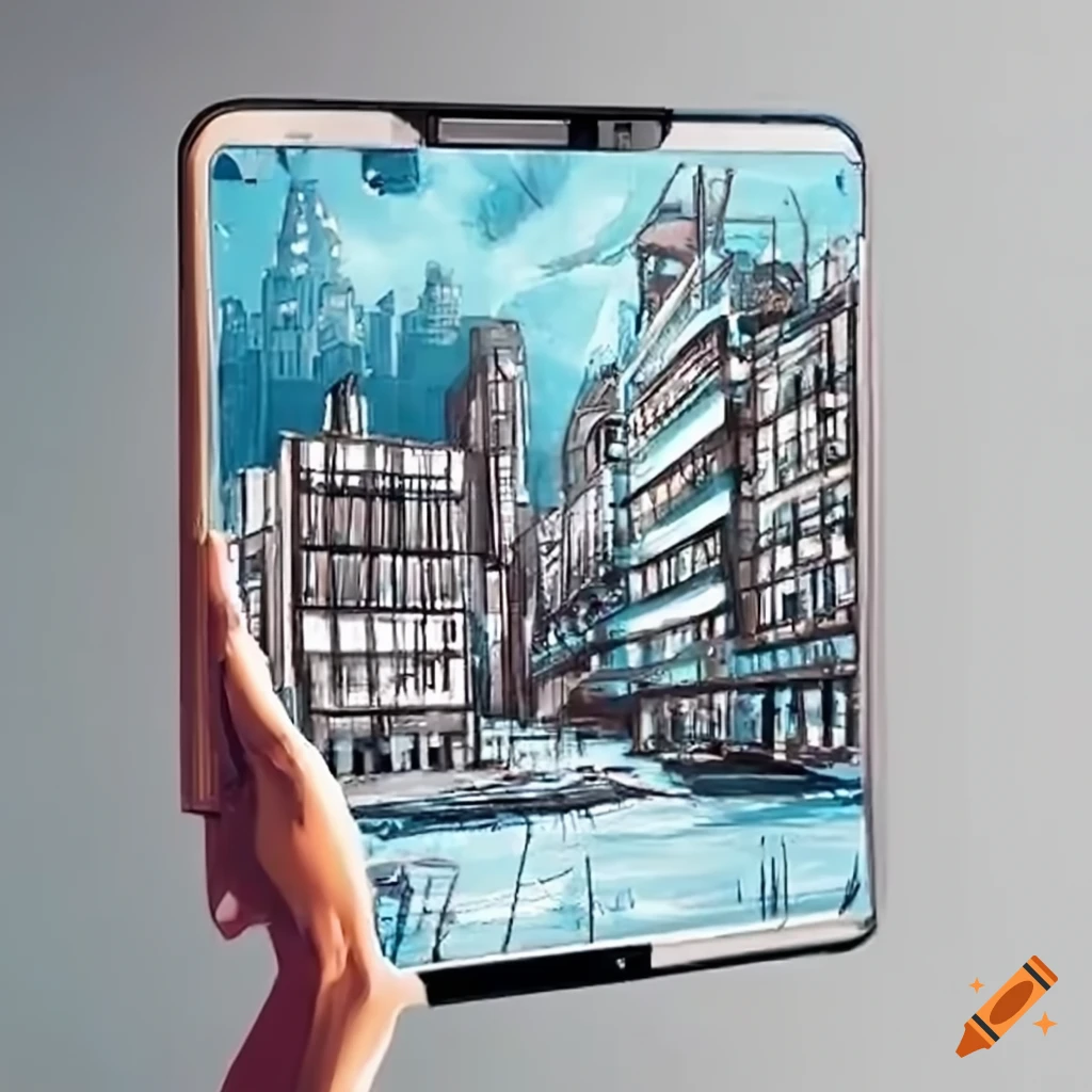 Interactive augmented reality urban planning models in a technological vision