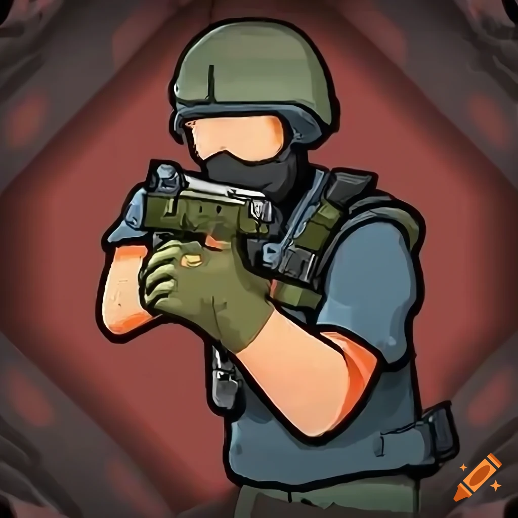 CS:GO cartoon profile picture on Steam