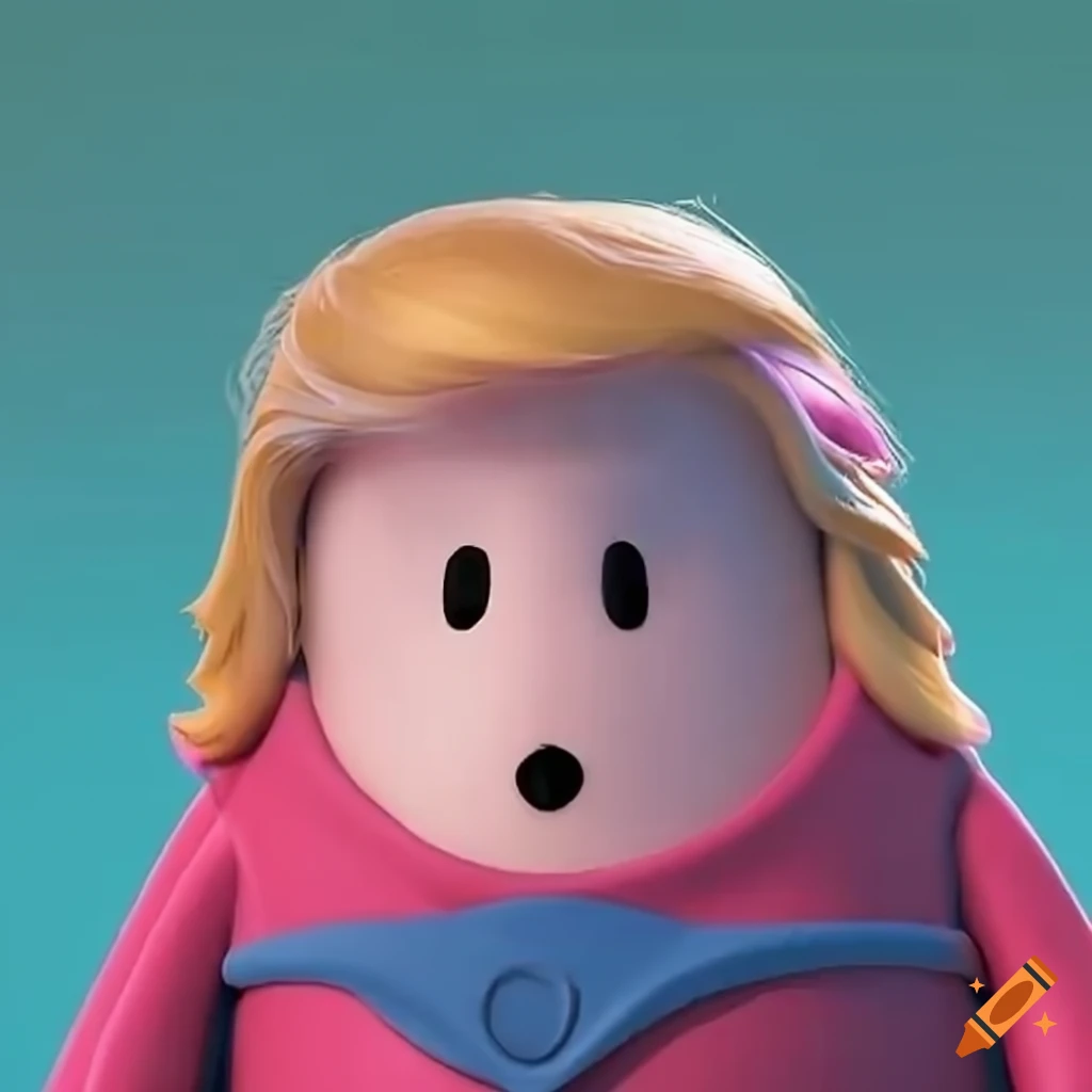 Fall Guys character inspired by Donald Trump