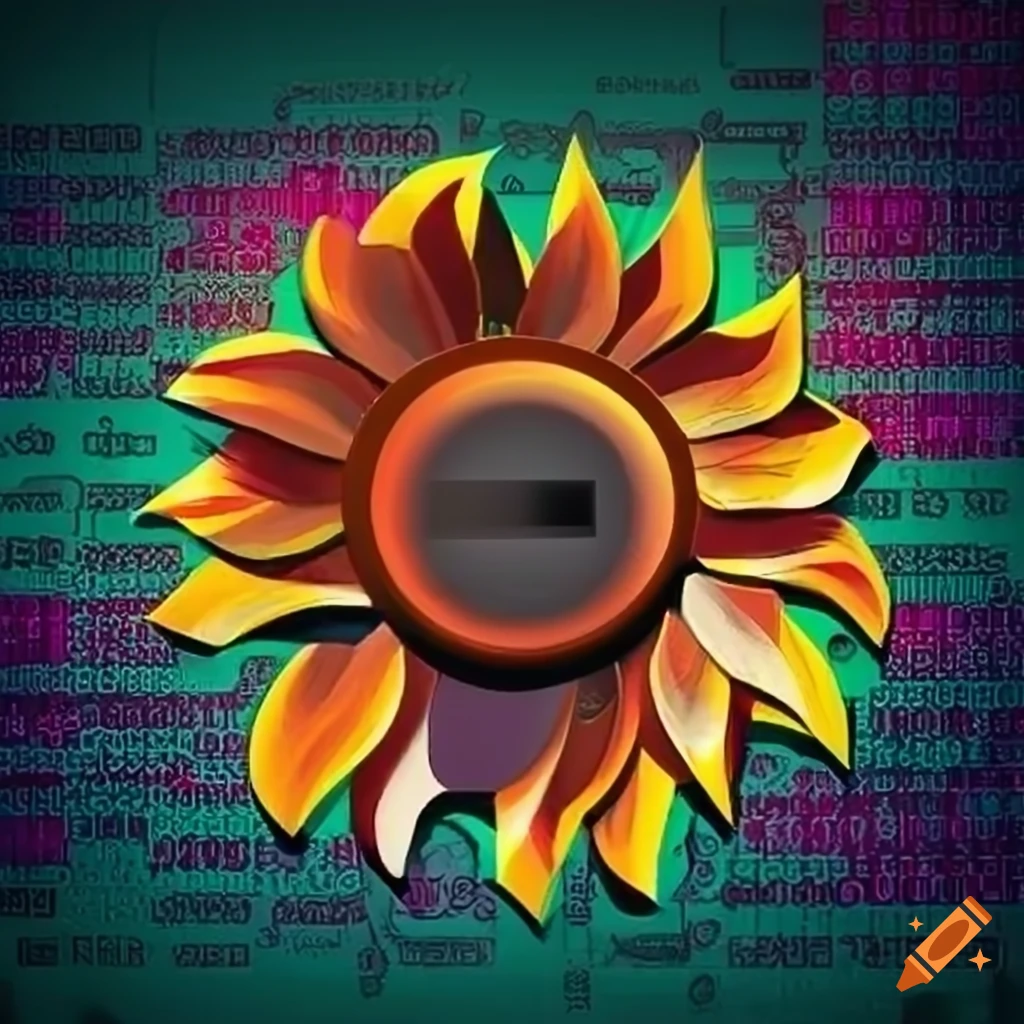 Logo for CodeBloom academy with a vibrant sunflower symbolizing growth