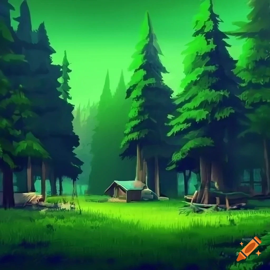 RBH 25 video game cover with summer camp theme and trees