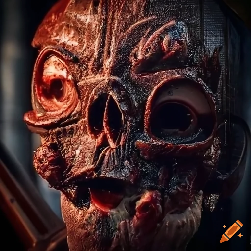 Barbecue meat skull